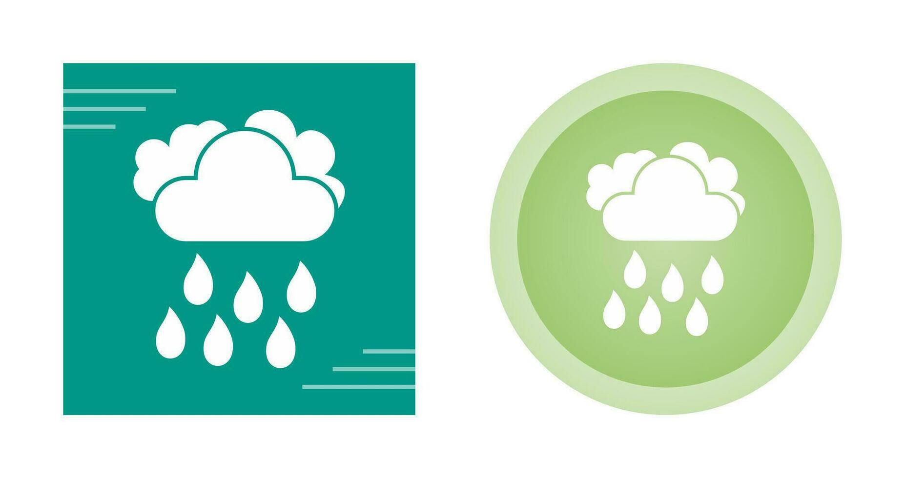 Light Rain Vector Icon