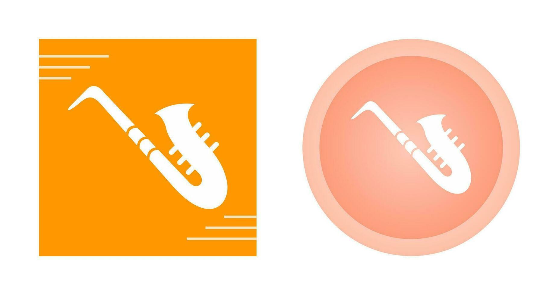 icono de vector de saxofón