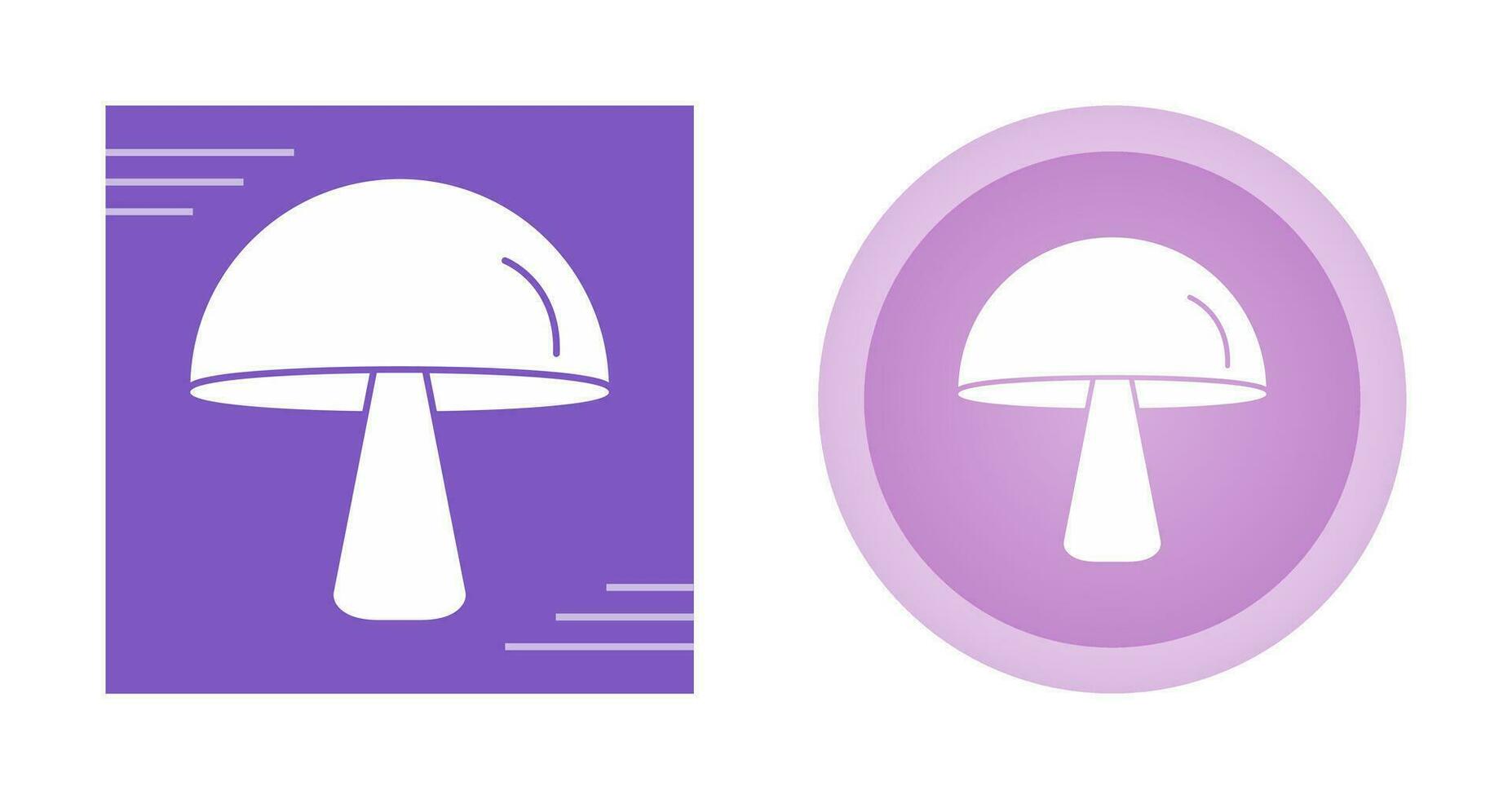 Single Mushroom Vector Icon