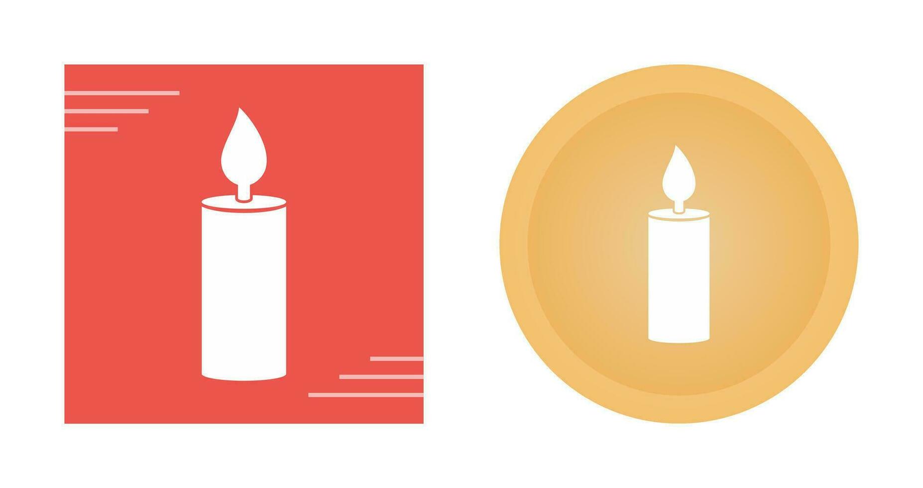 Lit Candle Vector Icon