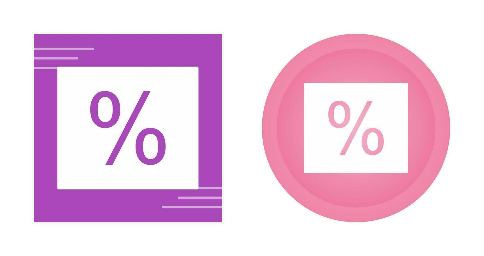 Percentage Vector Icon