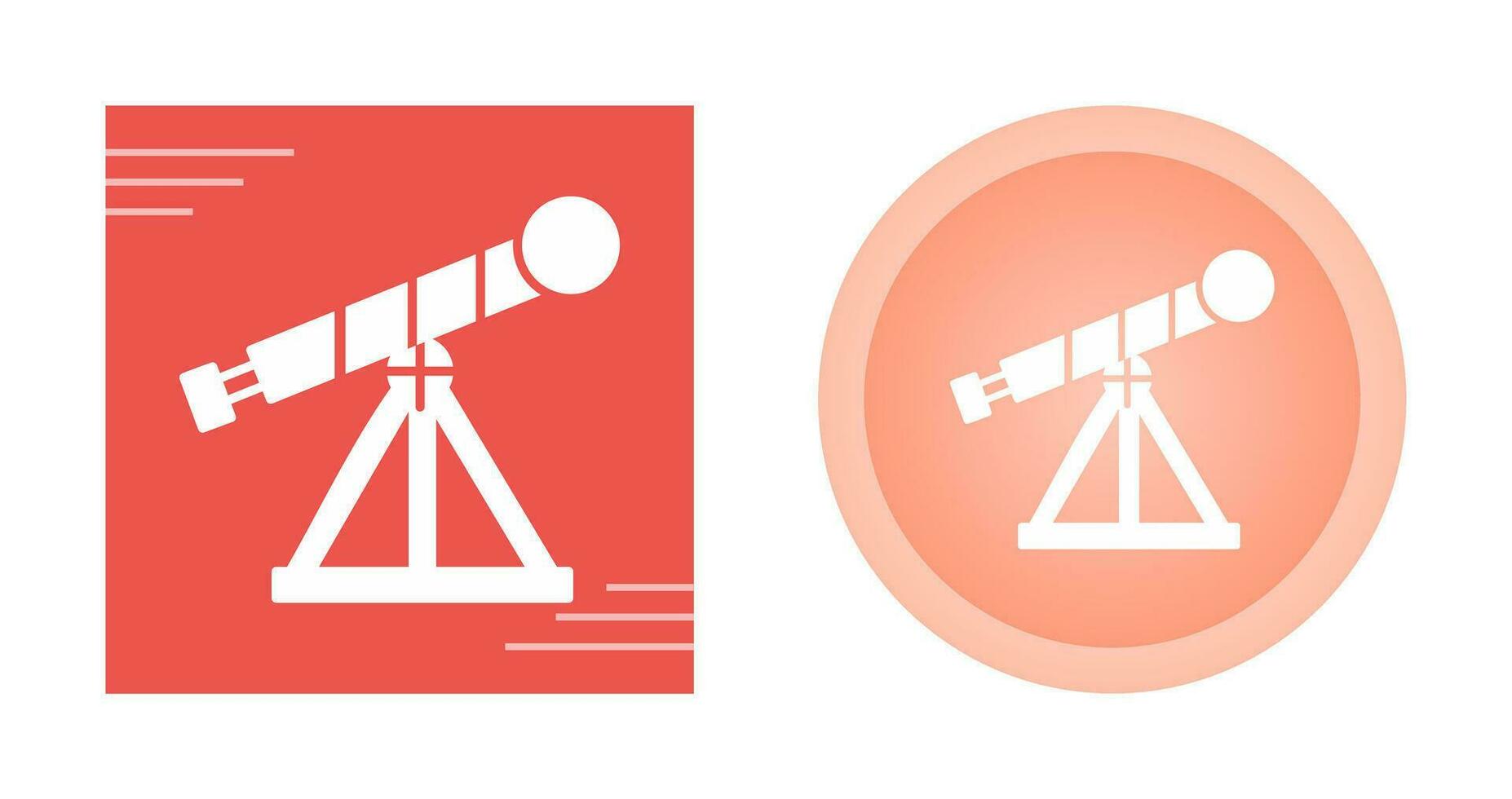 icono de vector de telescopio