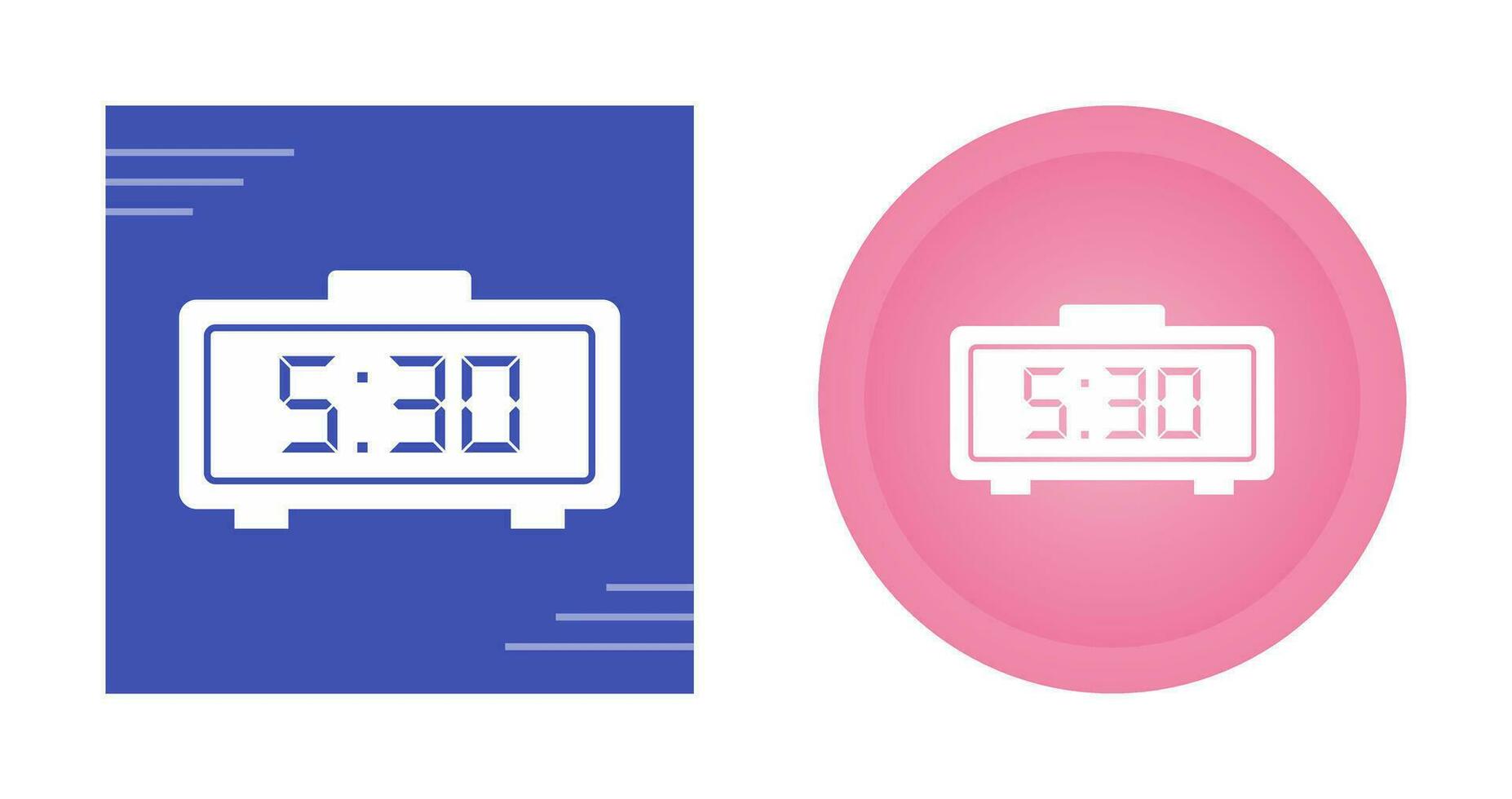 Digital Clock Vector Icon