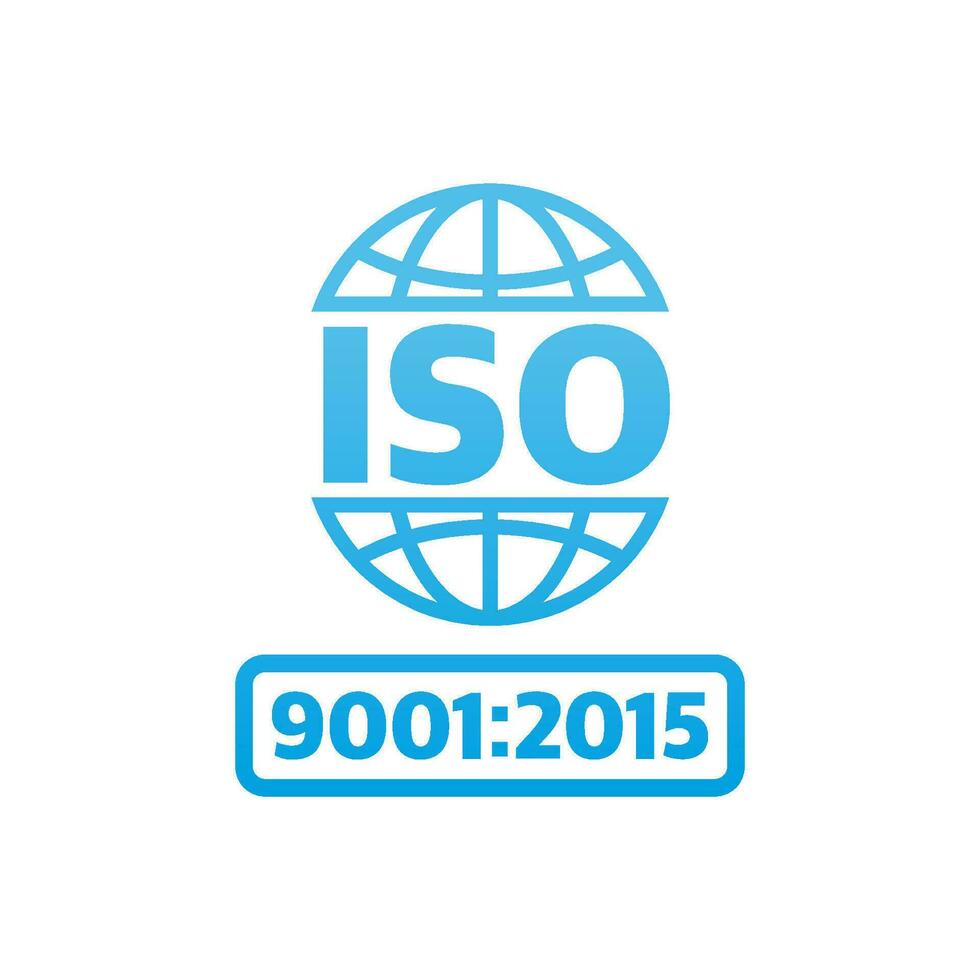 Iso icon, great design for any purposes. Product certification. Vector illustration.