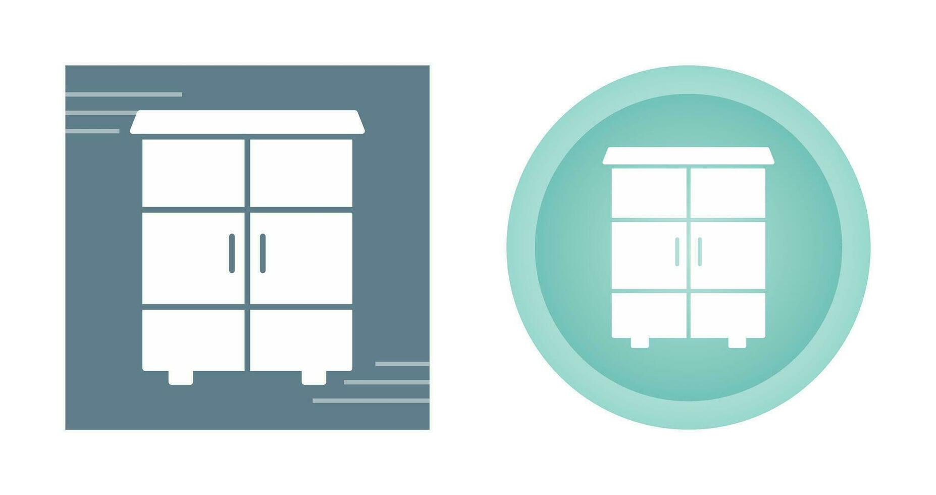 Shelves Cabinet Vector Icon