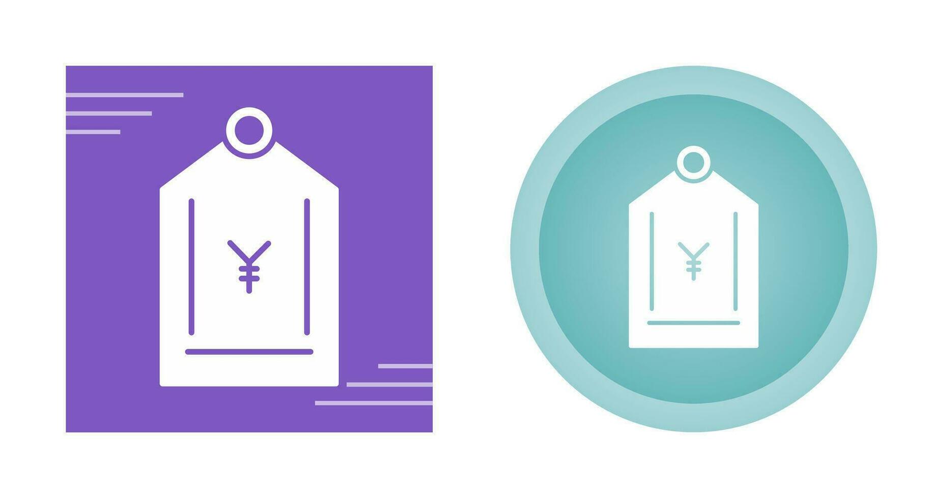 Yen Tag Vector Icon