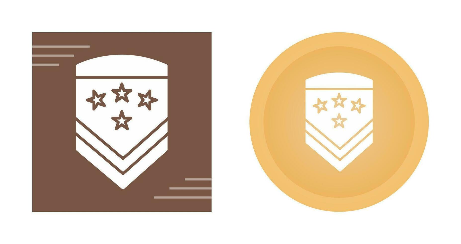 Military Badge Vector Icon