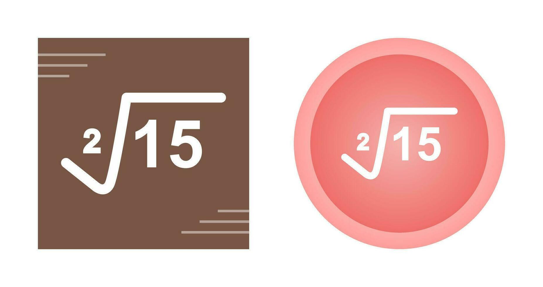 Square Root Vector Icon