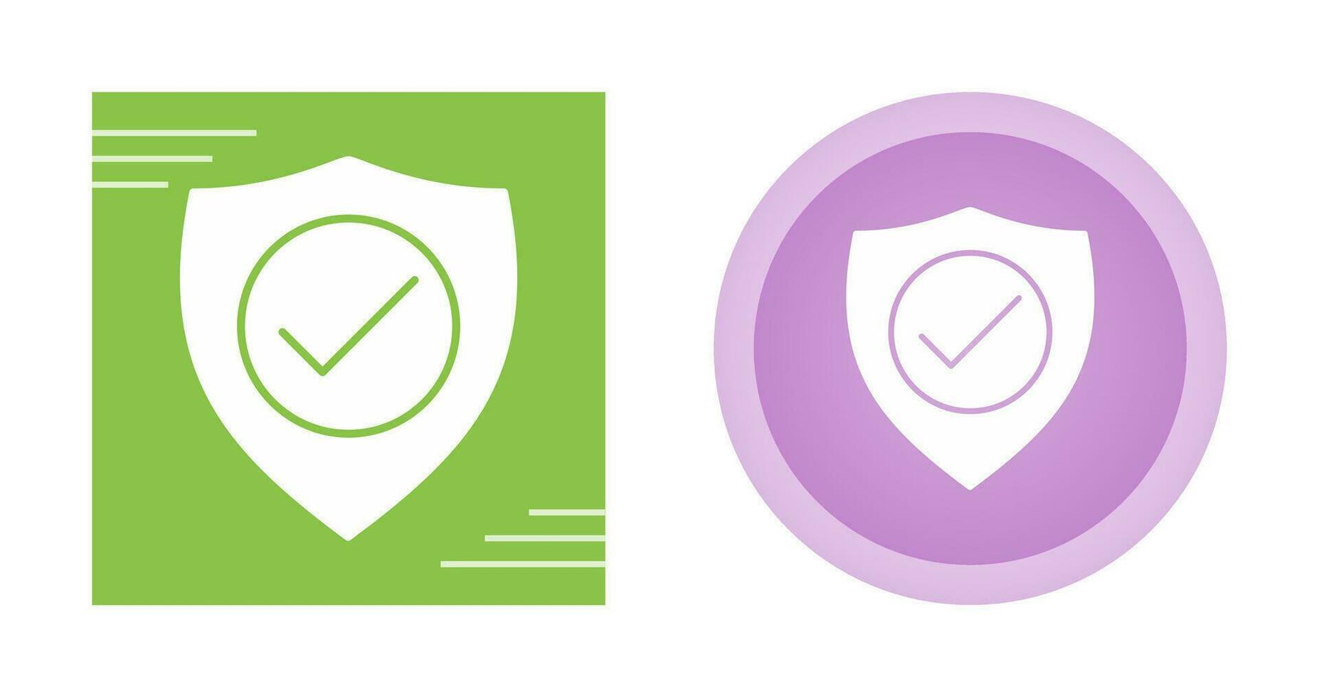 icono de vector de protección verificada