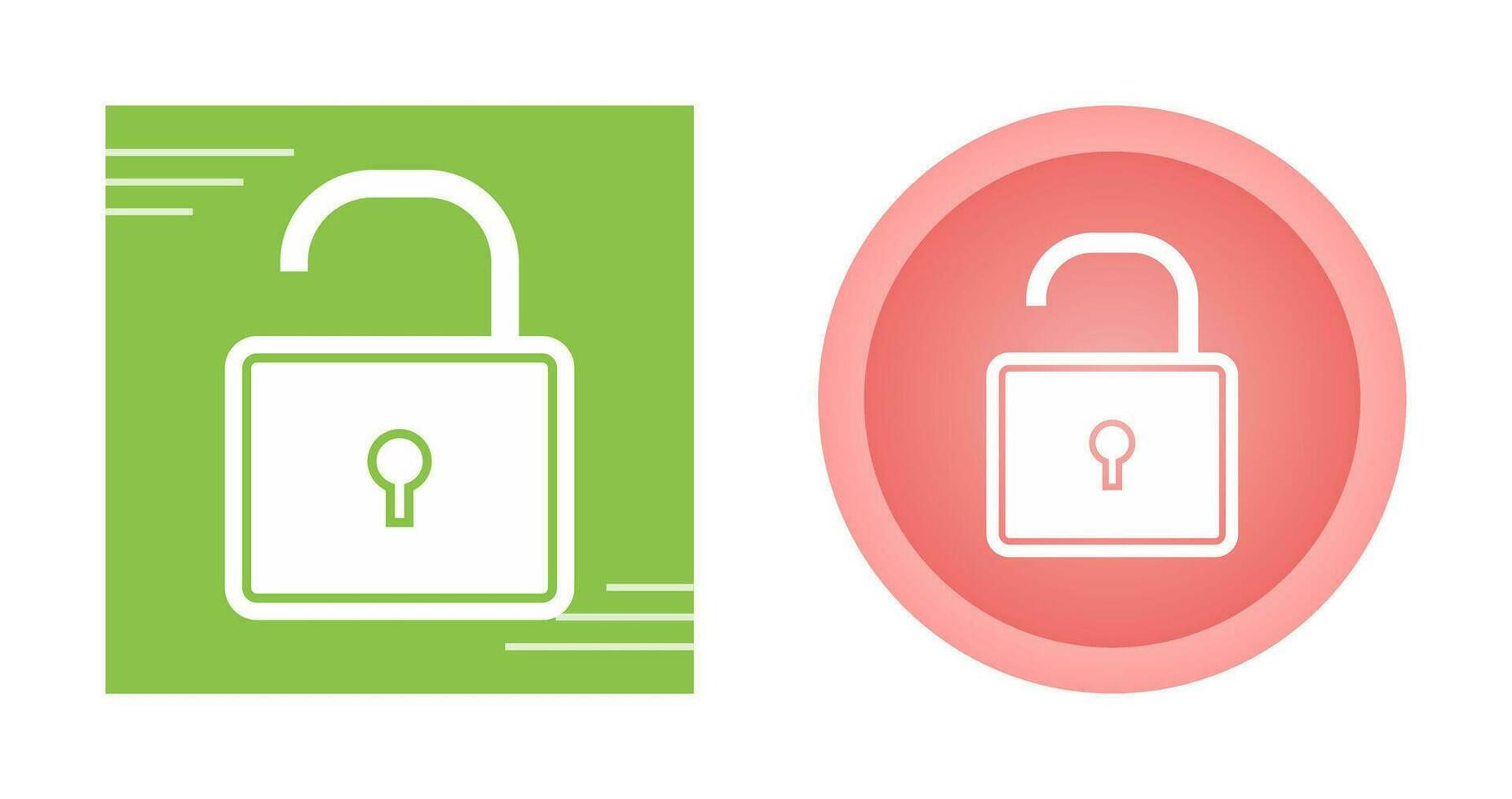 Open Lock Vector Icon Vector Icon