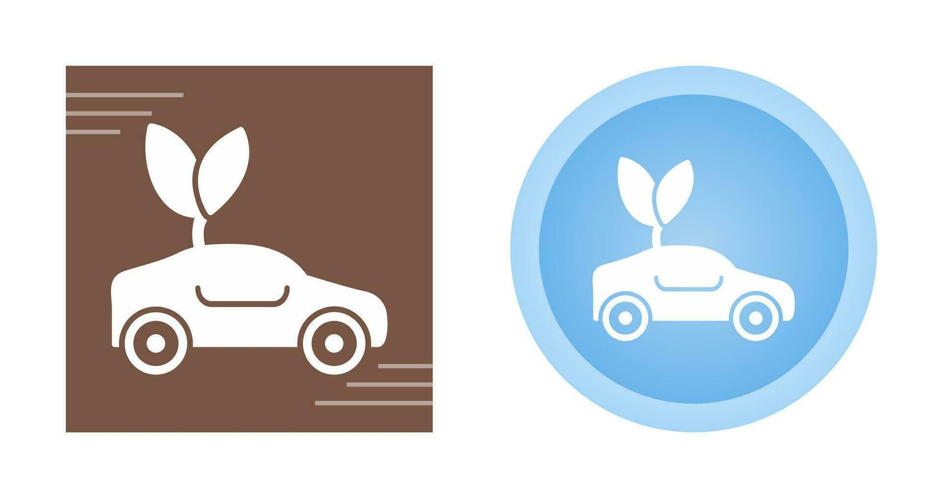 Eco friendly Car Vector Icon