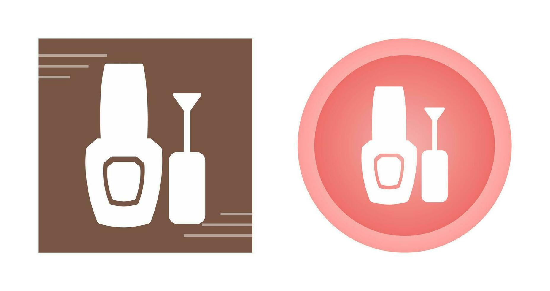 icono de vector de esmalte de uñas