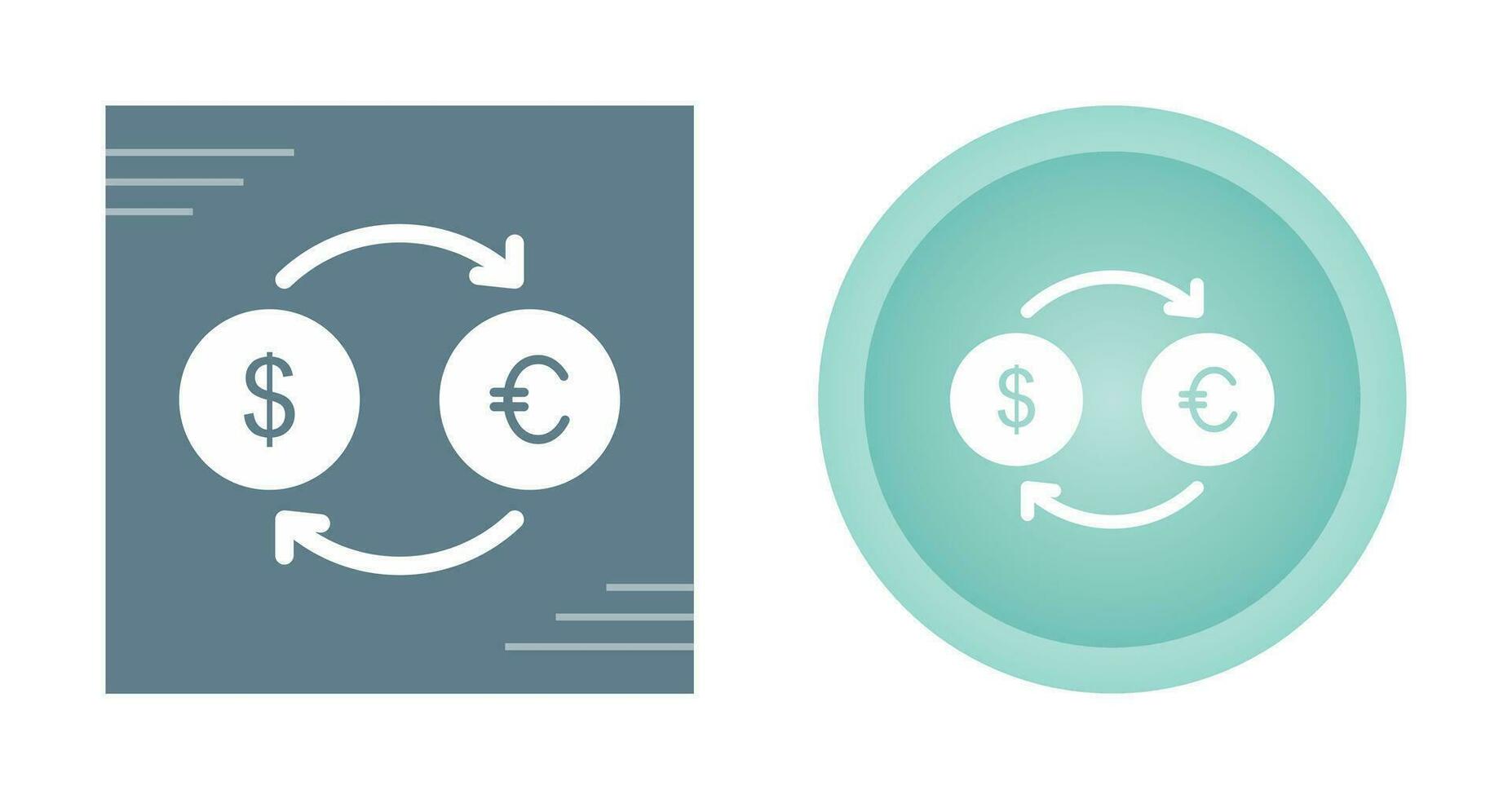 Dollar to Euro Vector Icon