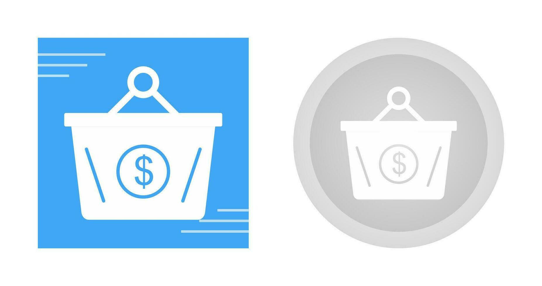 Dollar Basket Vector Icon