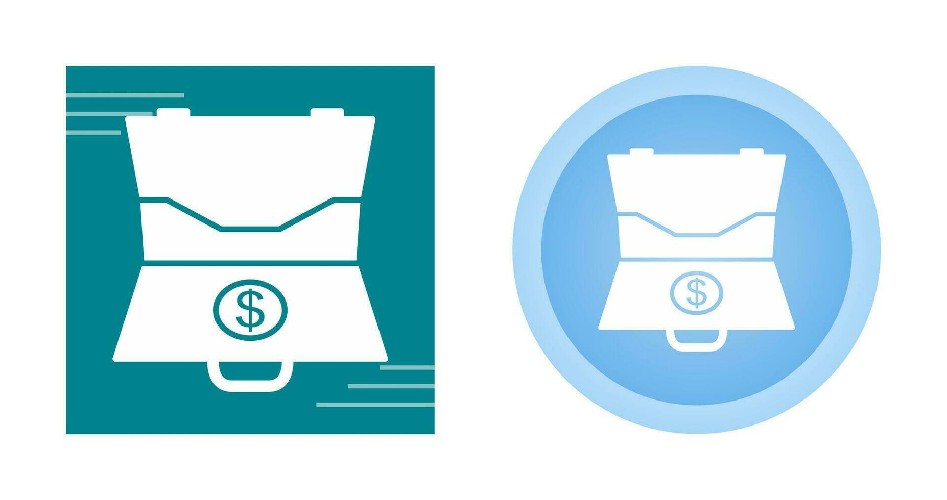 Dollar Briefcase Vector Icon