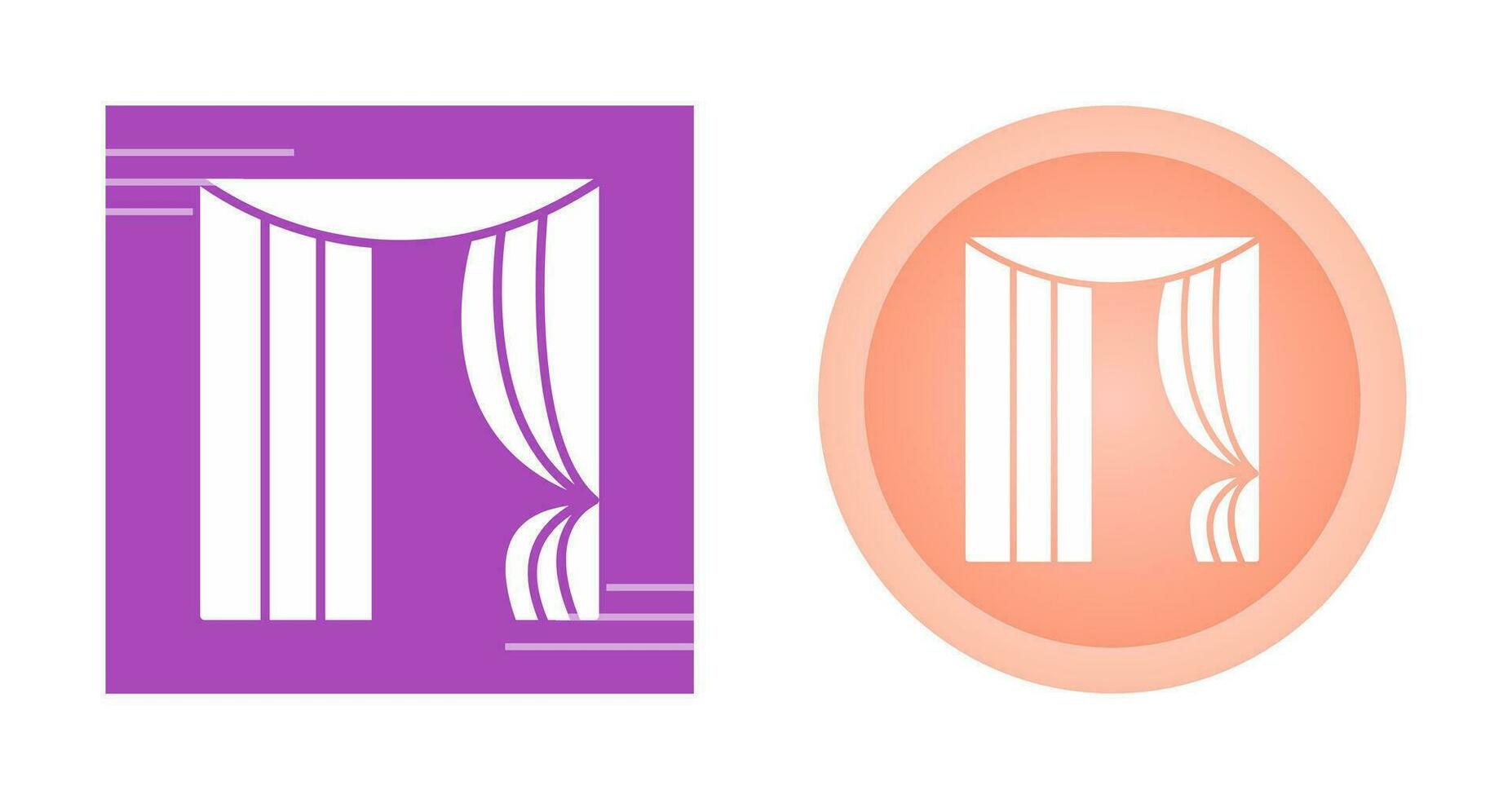Curtains Vector Icon