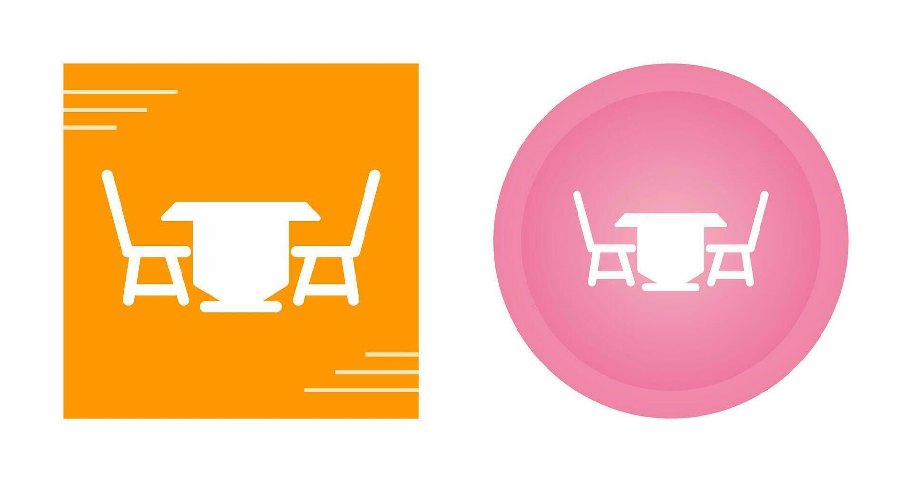 Lunch Table Vector Icon