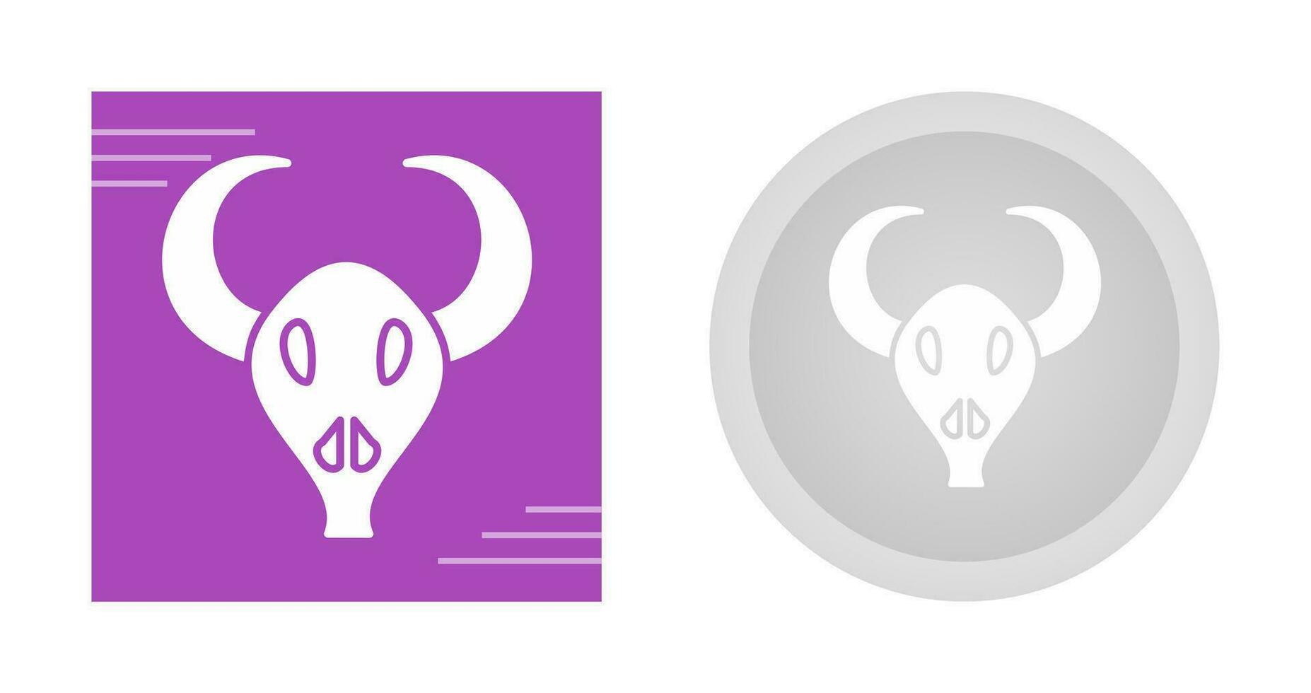 Bull Horns Vector Icon