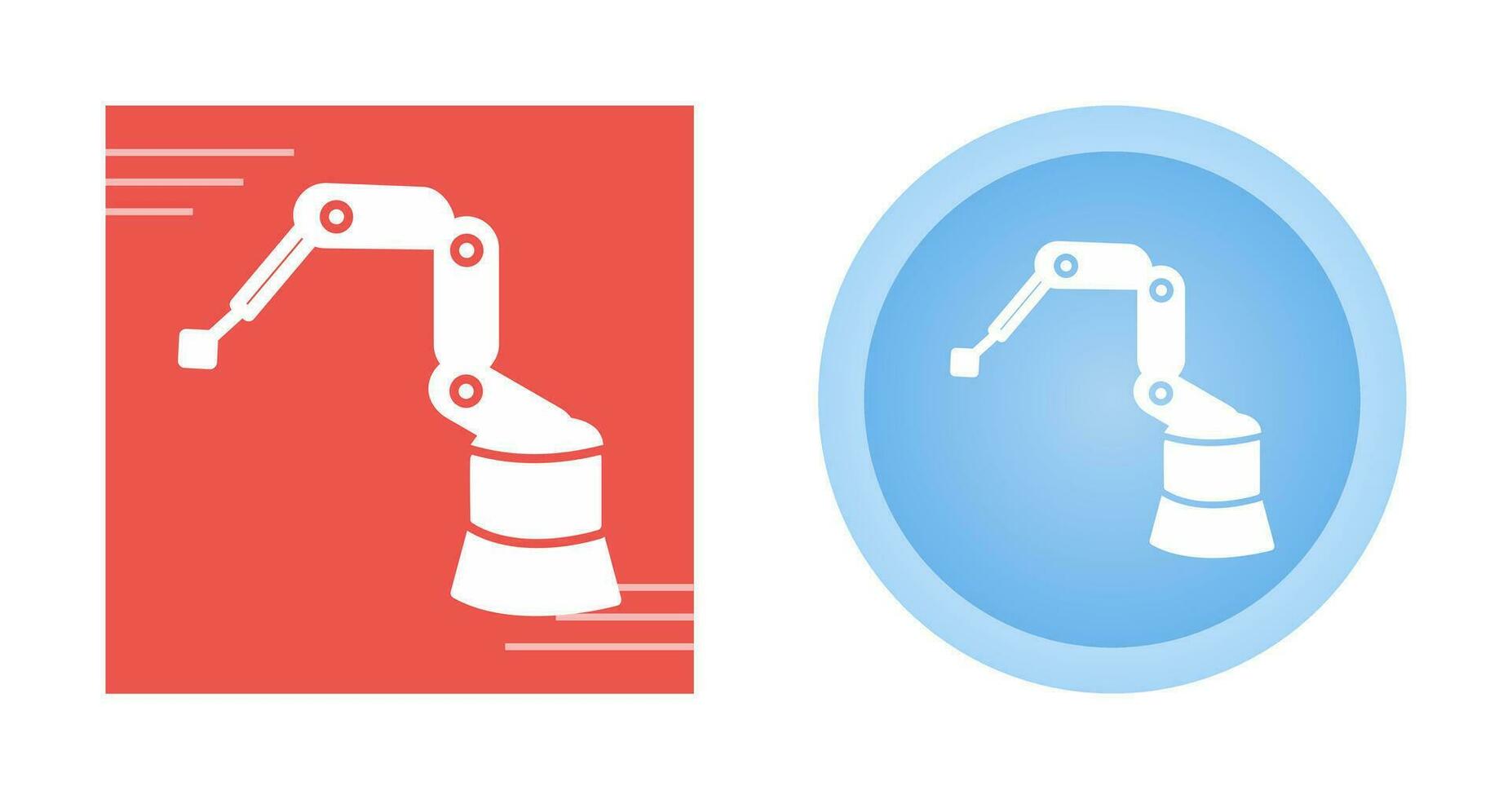 Industrial Robot Vector Icon