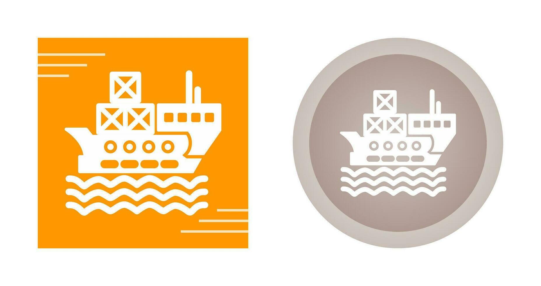 Delivery via Shipping Vector Icon