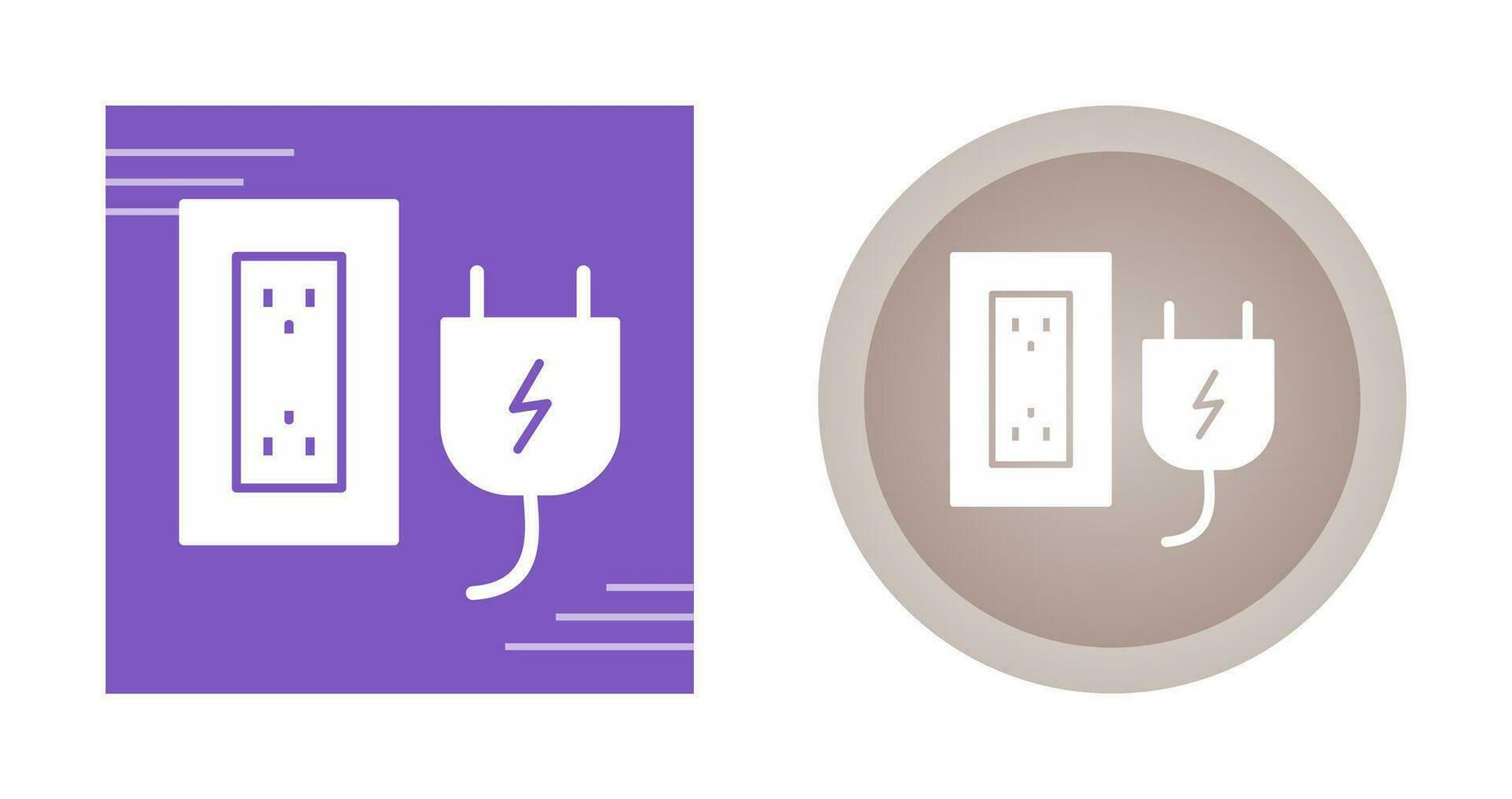 Plug and Socket Vector Icon