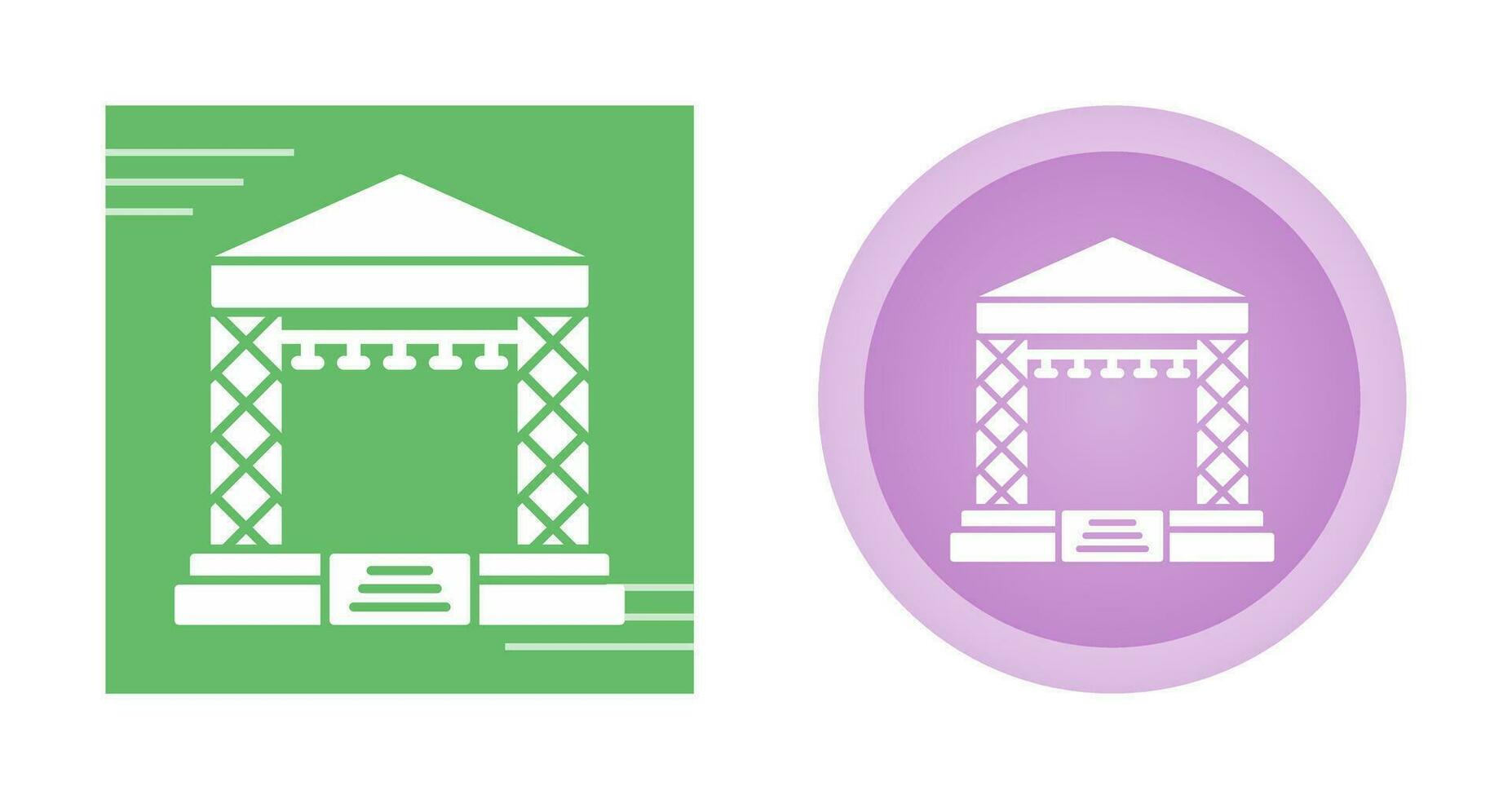 Stage Vector Icon