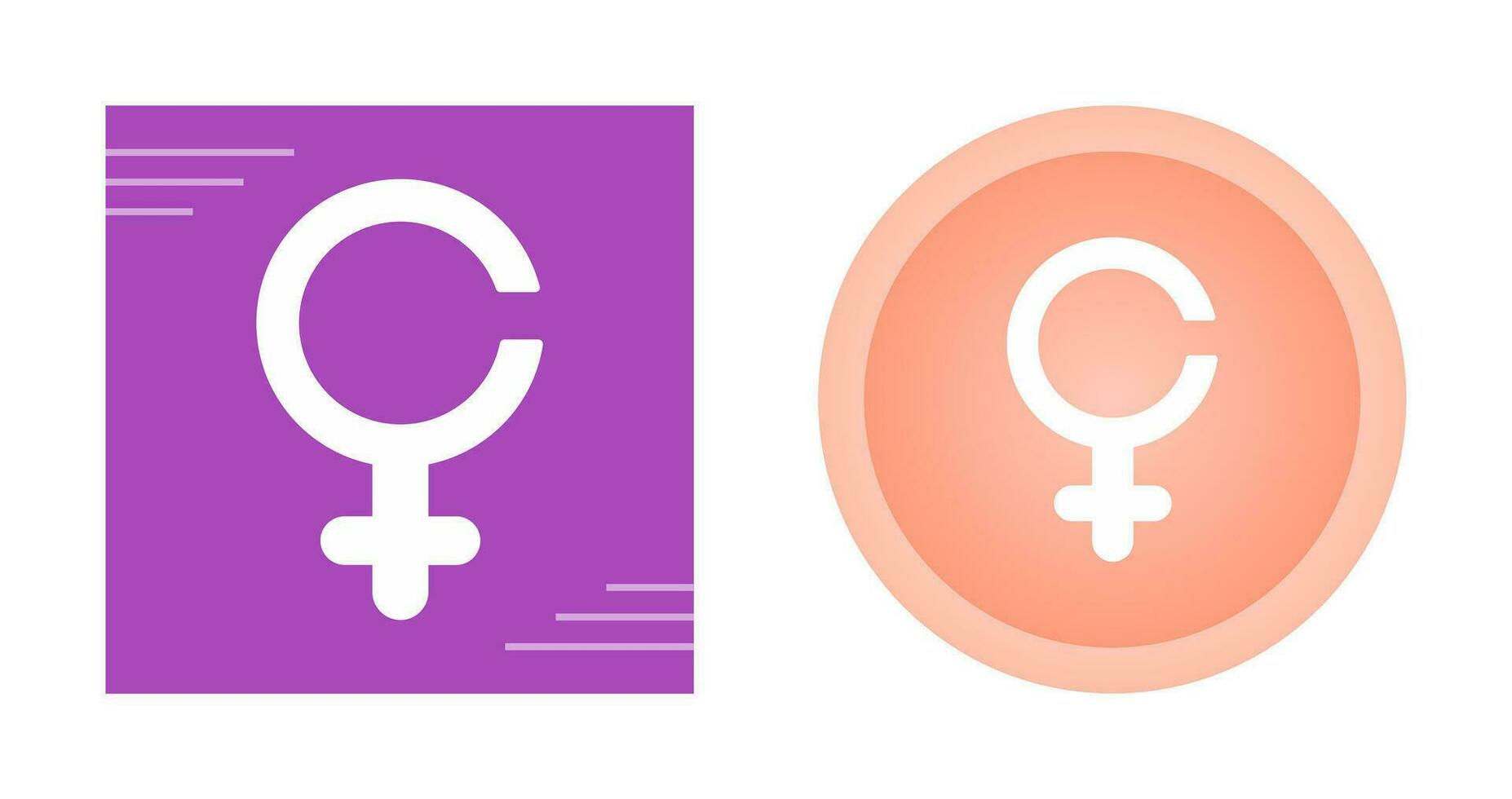 icono de vector de signo femenino