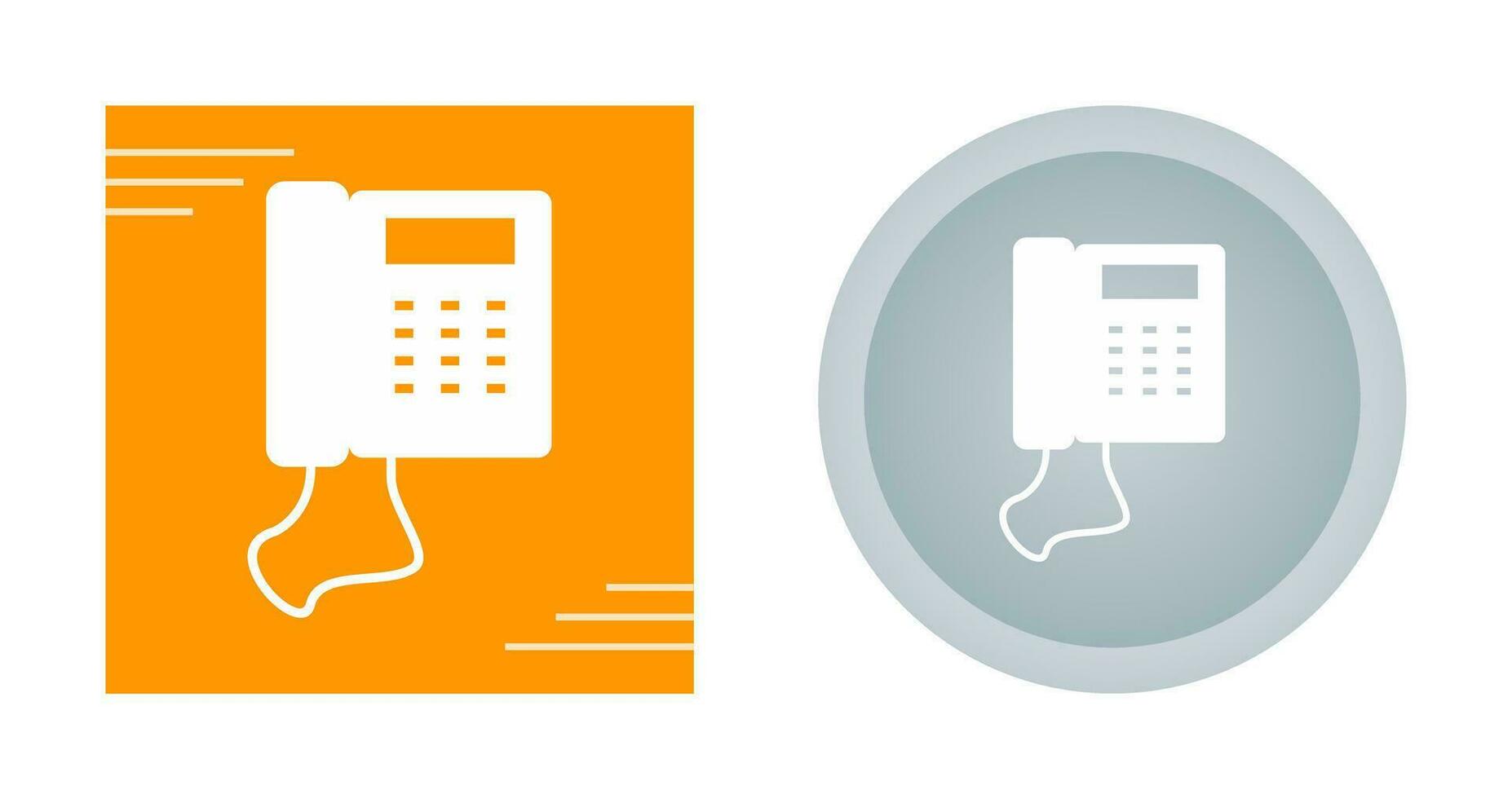 Telephone Set Vector Icon