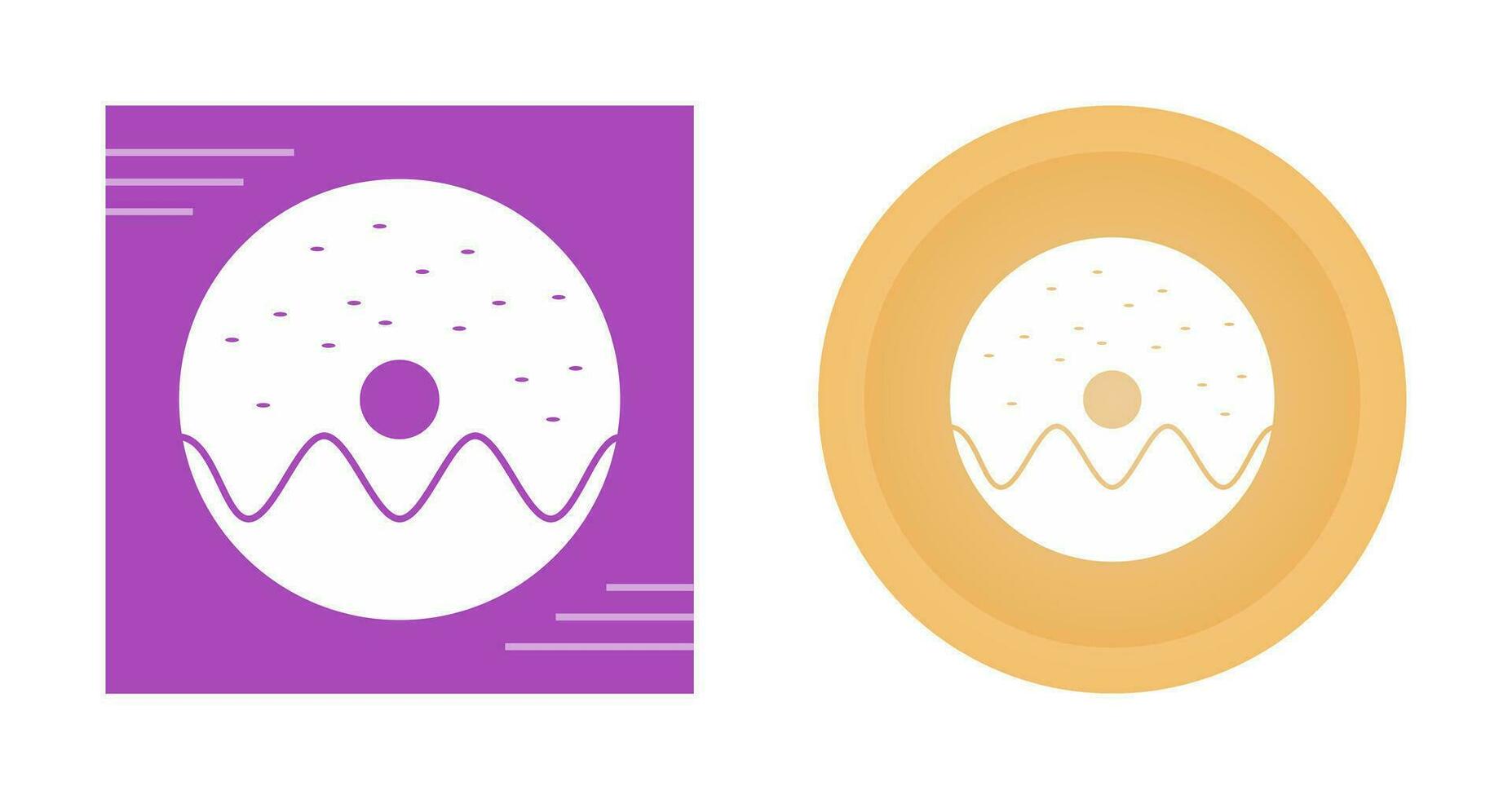 Doughnut sprinkled Vector Icon