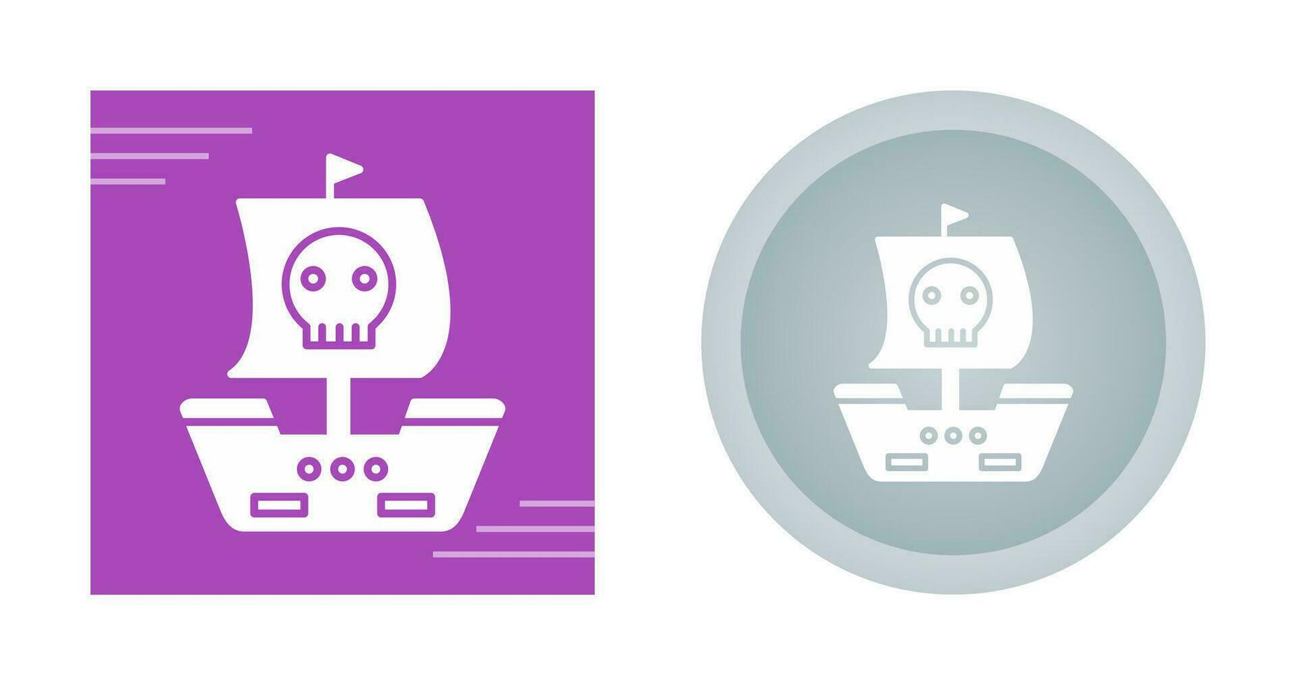 Pirate Ship Vector Icon