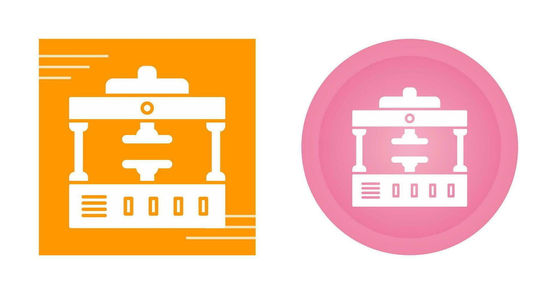 Machine Press Vector Icon