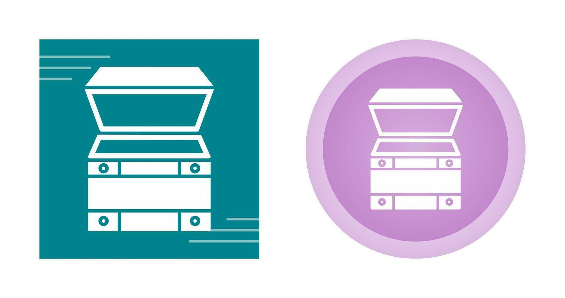 Open Treasure Box Vector Icon