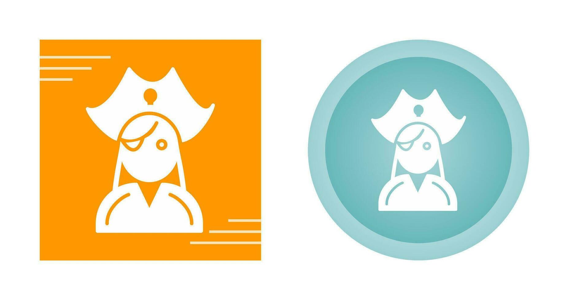 Female Pirate Vector Icon