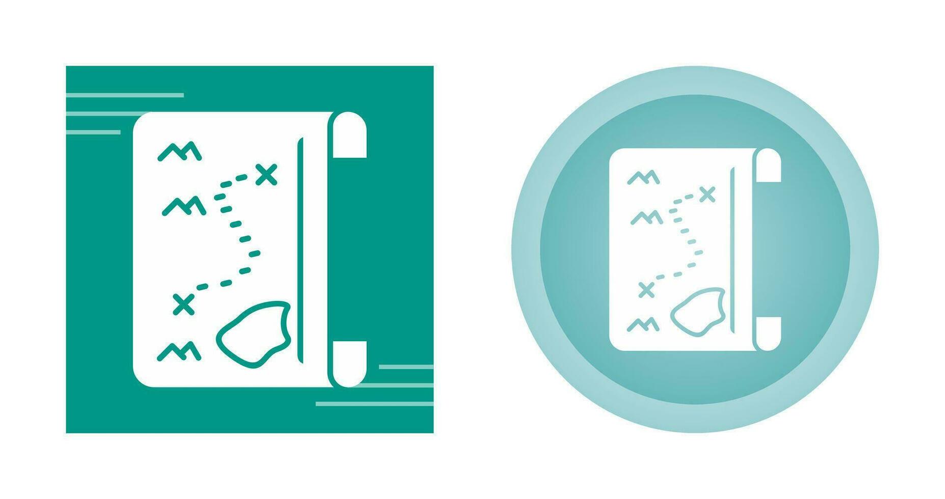 Pirate Map Vector Icon