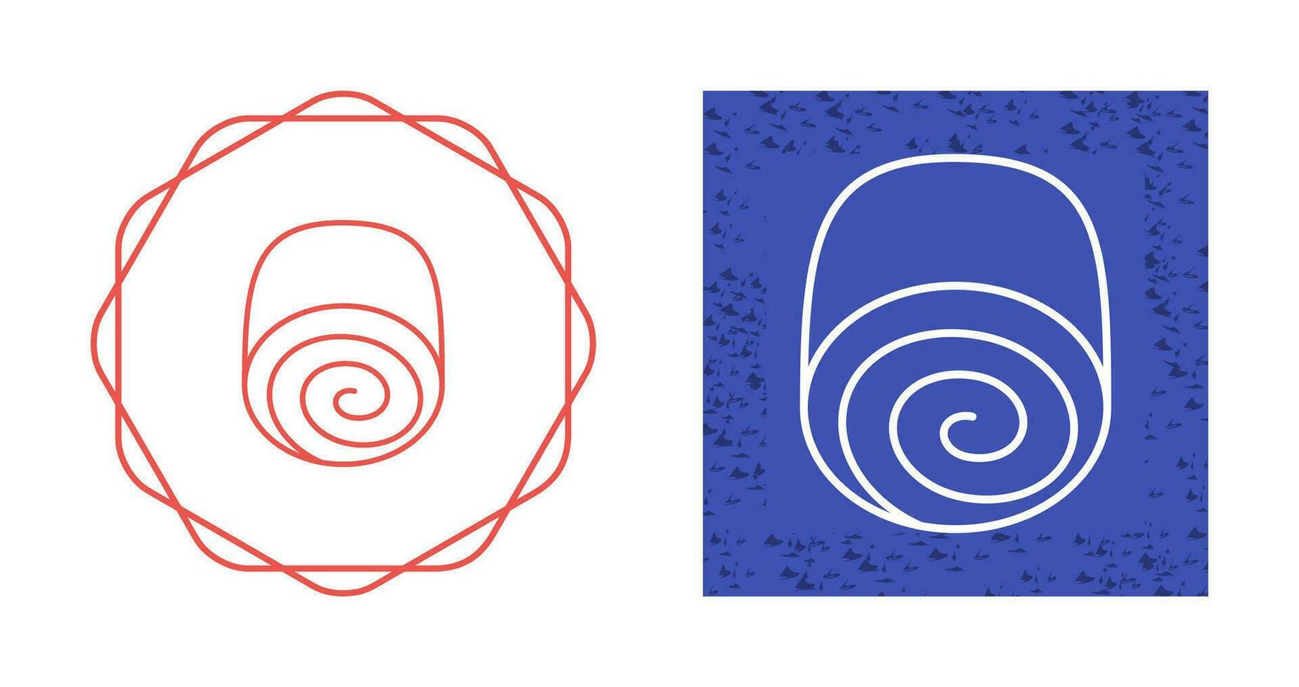 Swiss roll Vector Icon