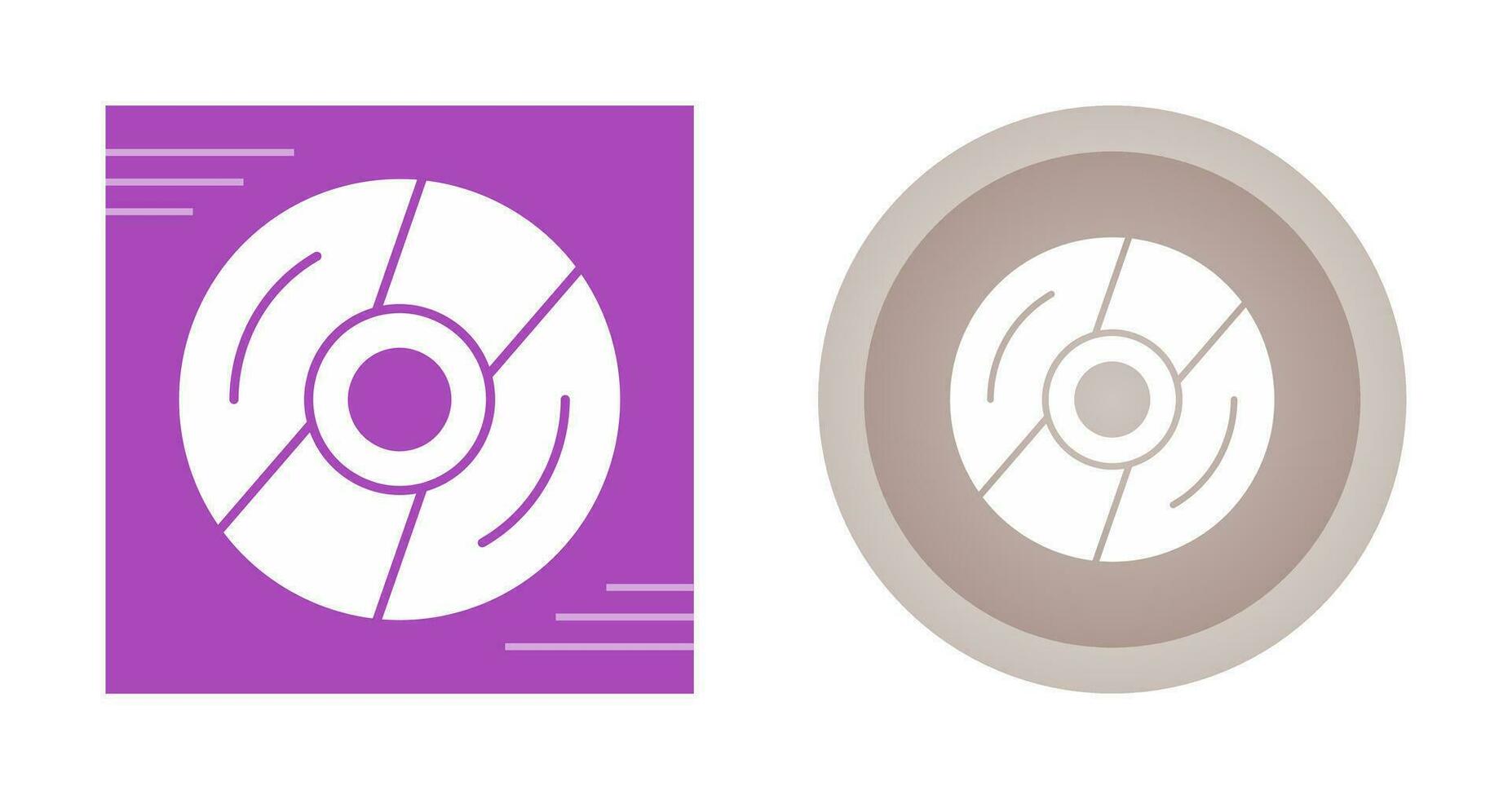 icono de vector de disco compacto