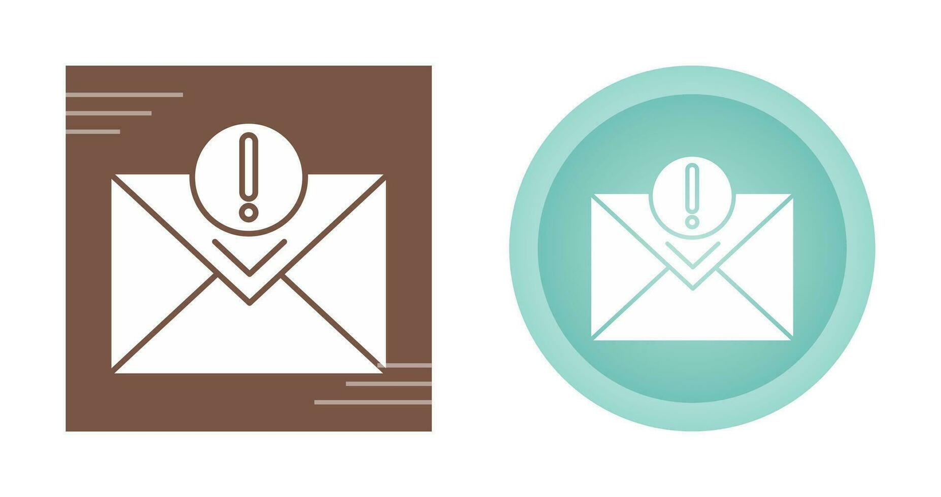 icono de vector de correo urgente