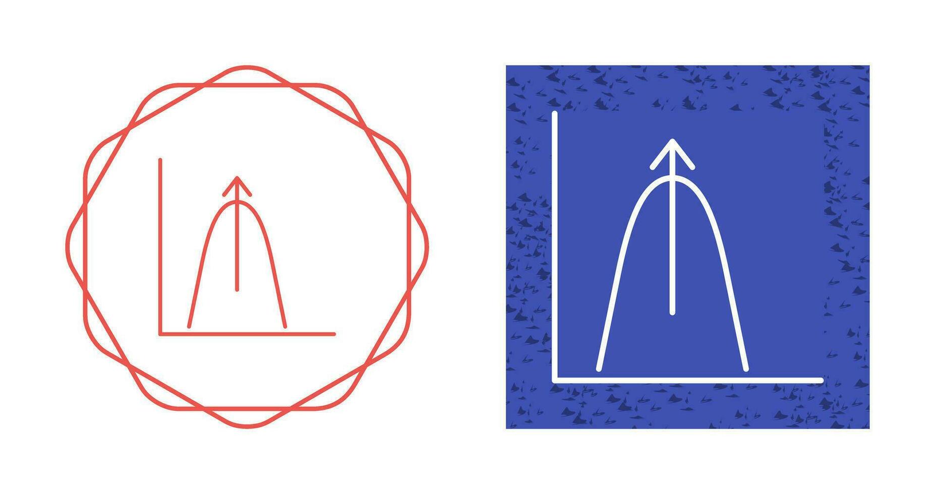Bell Shaped Graph Vector Icon