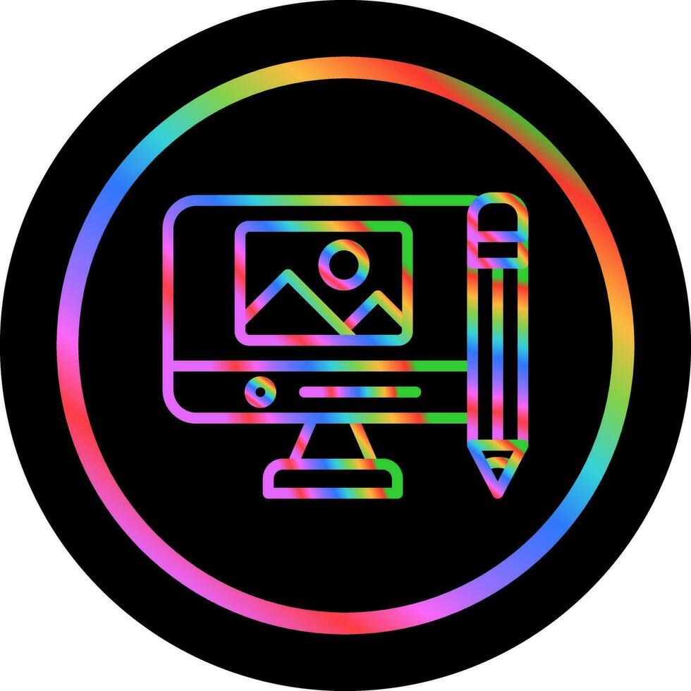 Digital Art Vector Icon