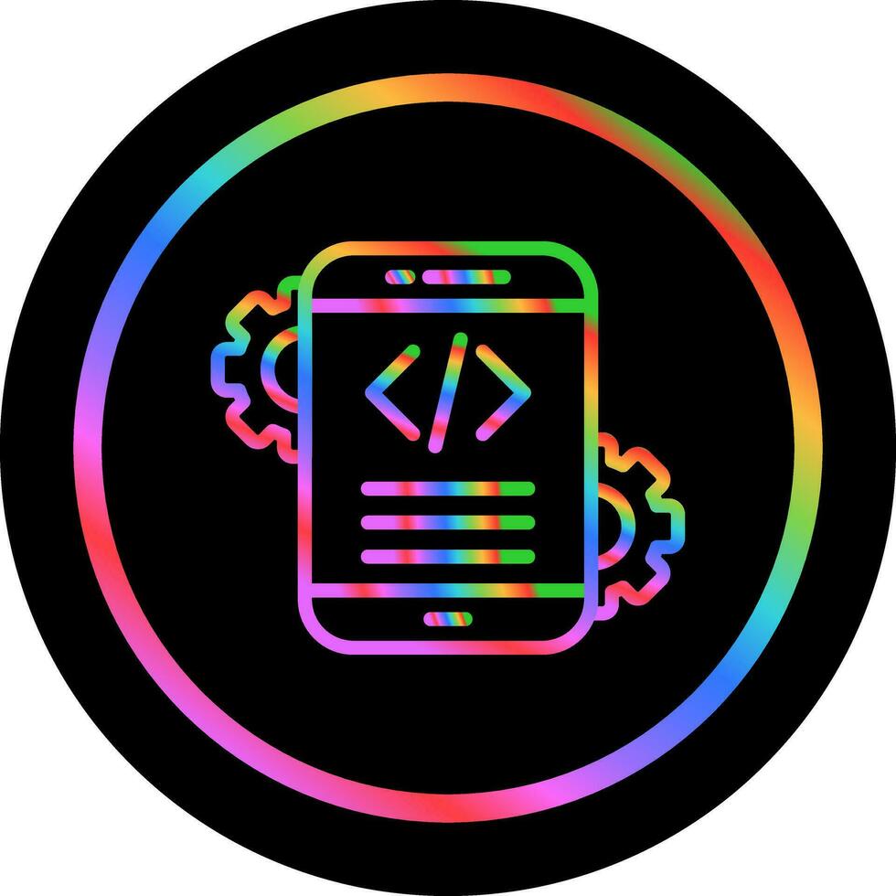 Mobile App Development Vector Icon