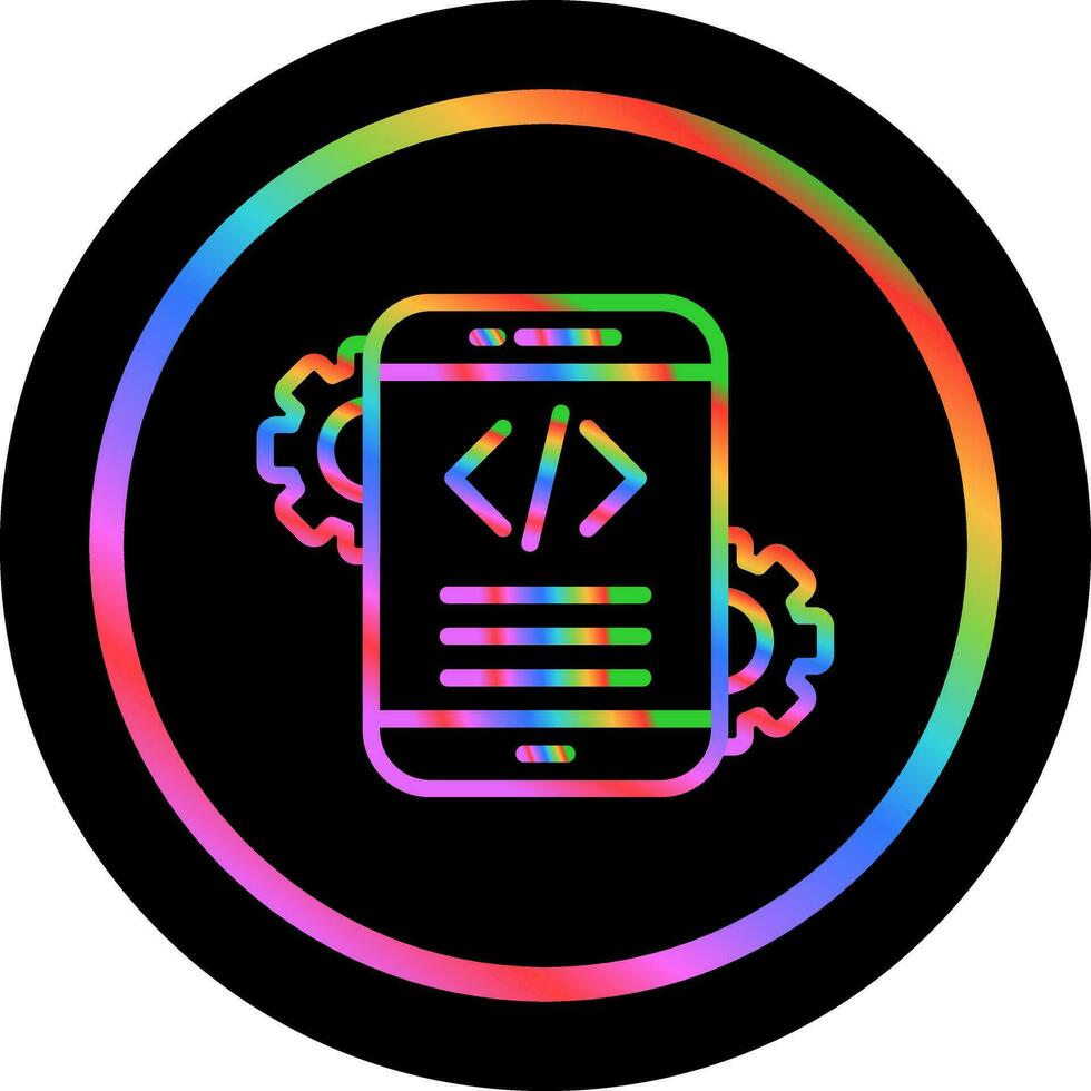 Mobile App Development Vector Icon