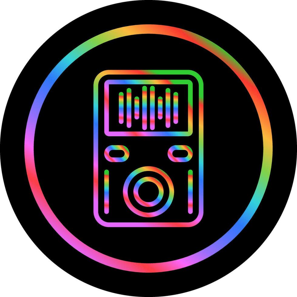 icono de vector de reproductor de mp3