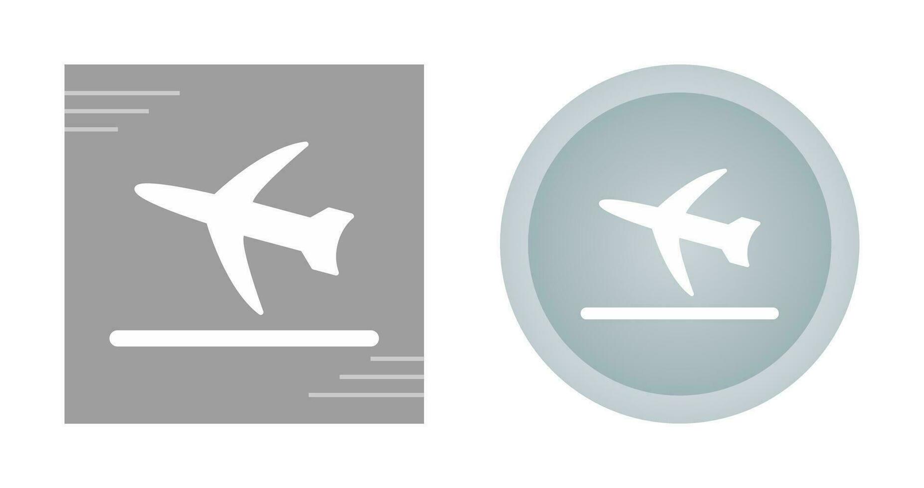 icono de vector de despegue de vuelo