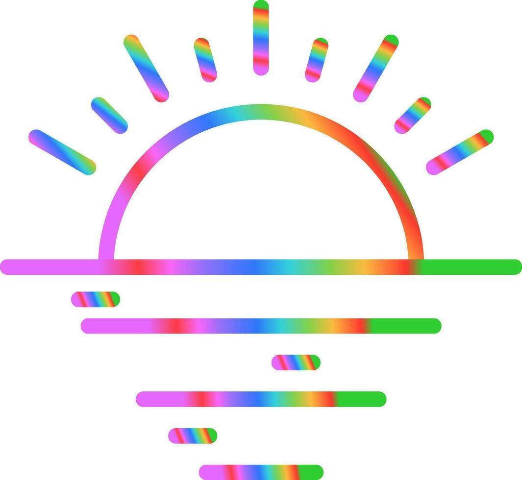 Sunset Vector Icon