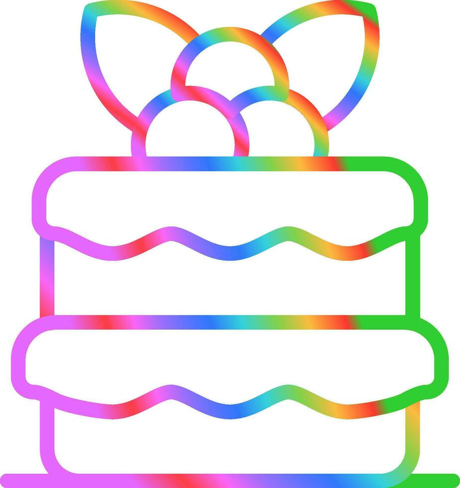 Red velvet cake Vector Icon