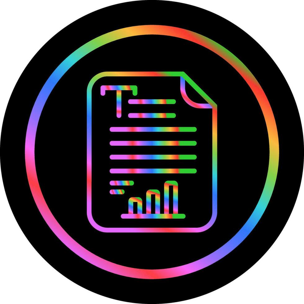 Text Analytics Vector Icon