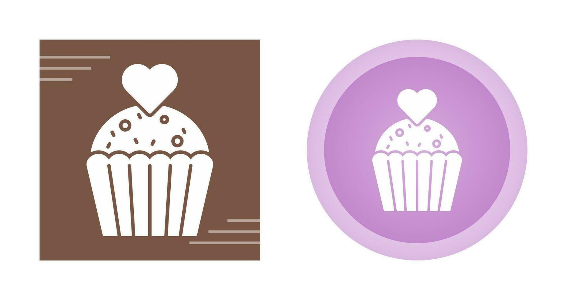 icono de vector de cupcake