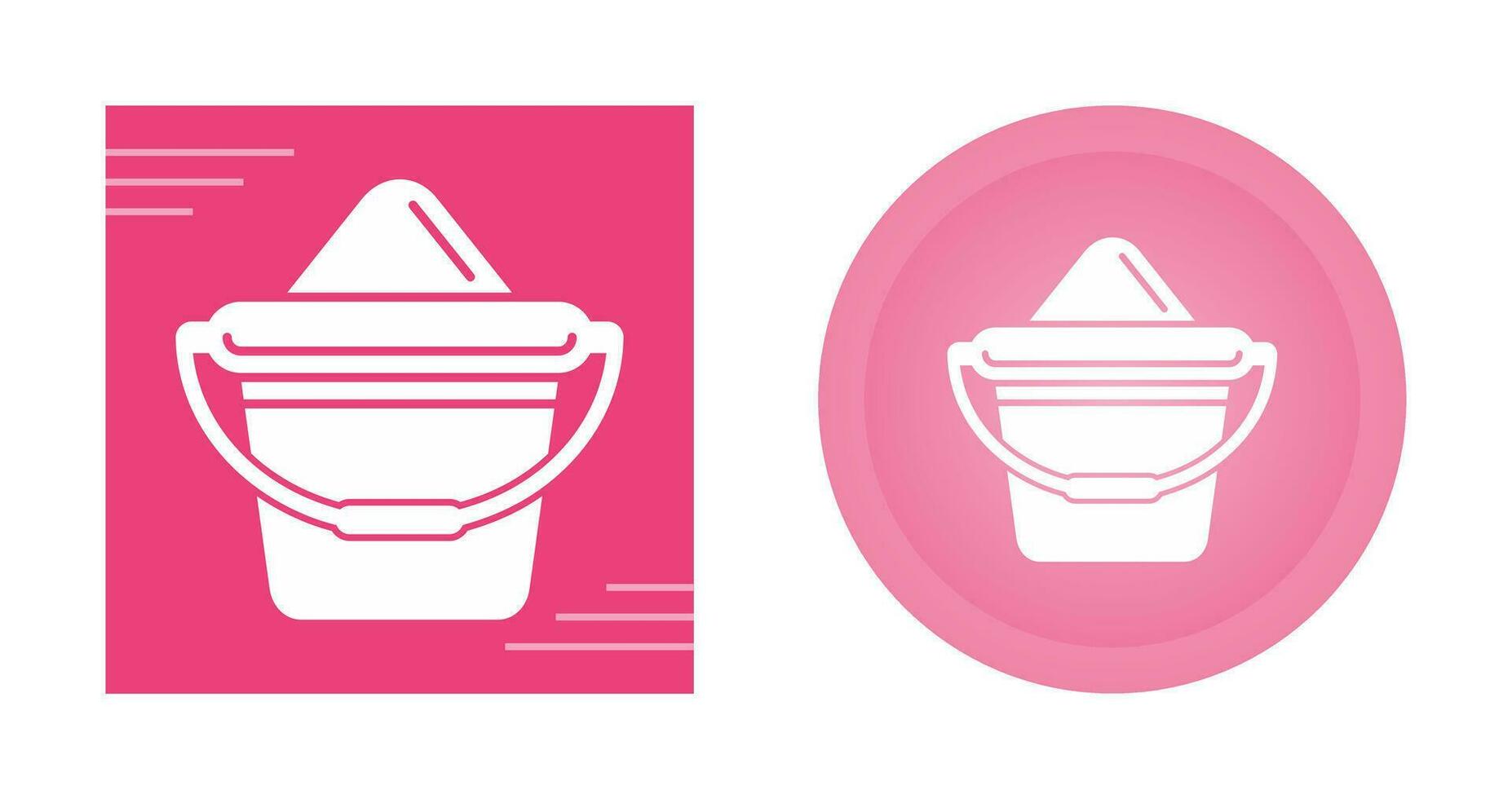 Sand Bucket Vector Icon
