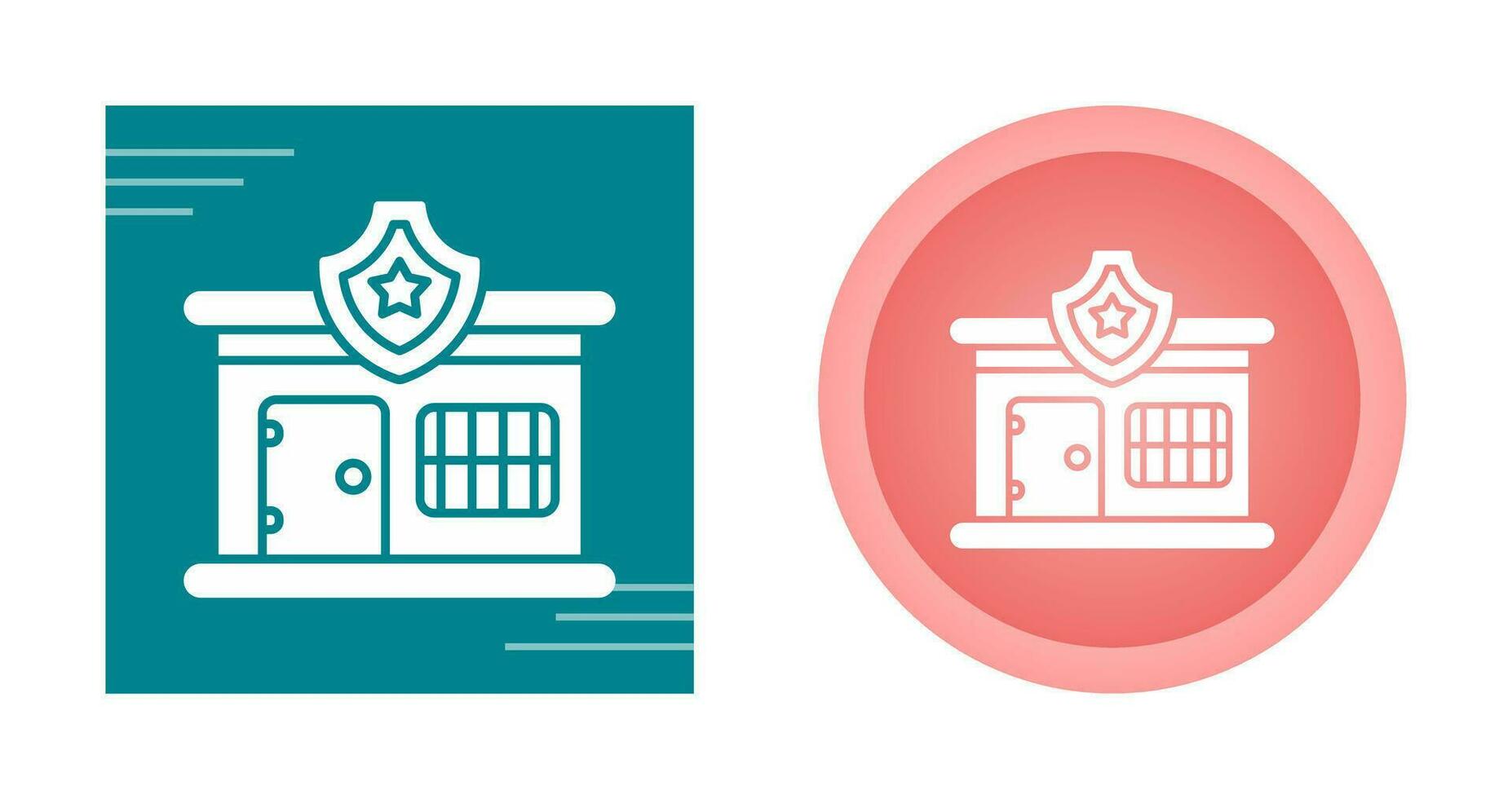 Police Station Vector Icon
