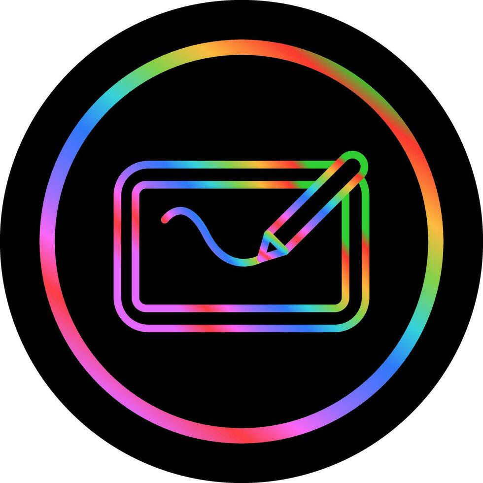Digital Drawing Pad Vector Icon